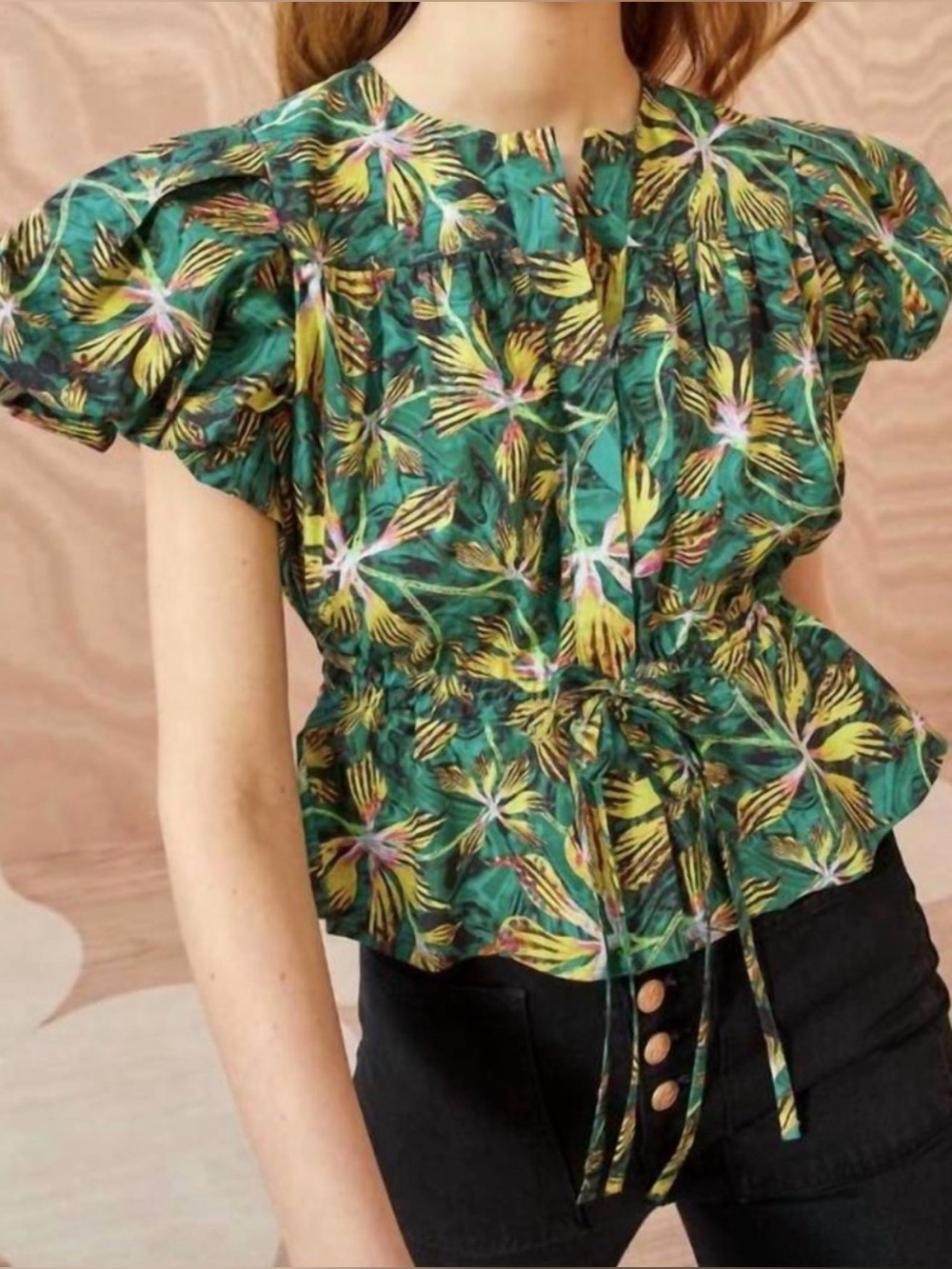 Ulla Johnson Mila Top in Tiger-lily